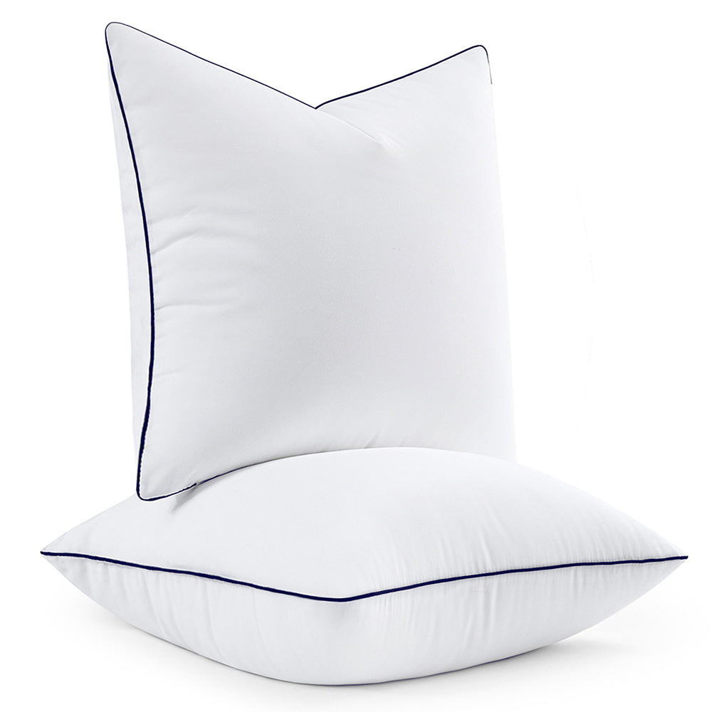 MIULEE Firm Pillow Inserts 22x22 Inches (2-Pack)
