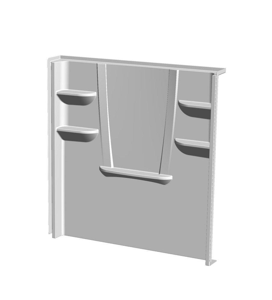 Composite 60x62 Shower Back Wall Panel - White