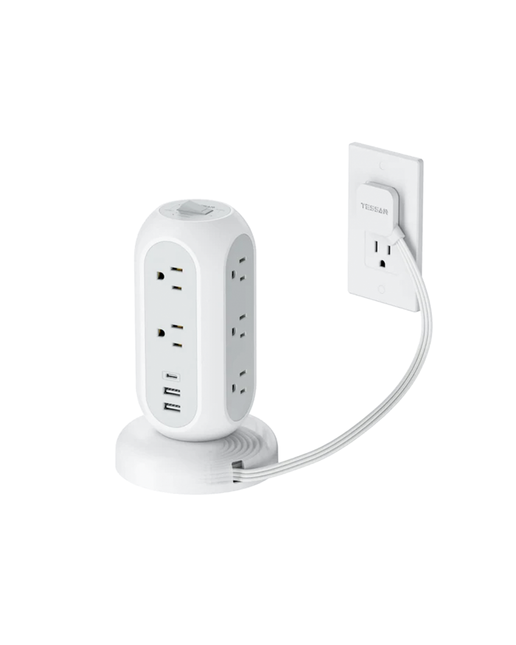 TESSAN Power Strip Tower Model ZHC413