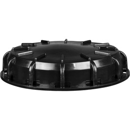 6in Solid Black Leak Proof Cap For IBC totes