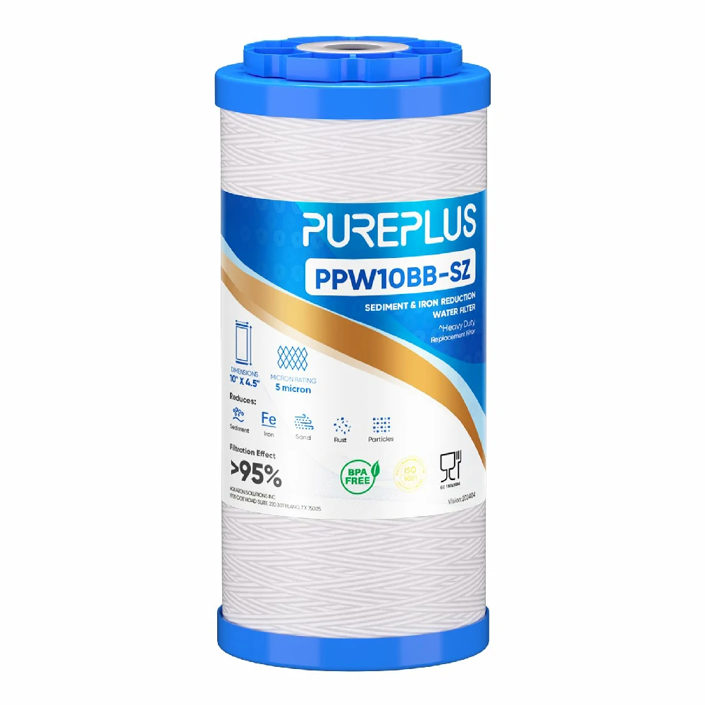 Pureplus PPW10BB Sediment String Wound Water Filter 10" x 4.5"