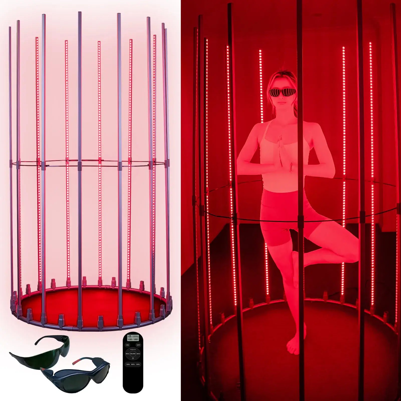MICROENE Red Light Therapy Lamp - Full Body Semi-Ring