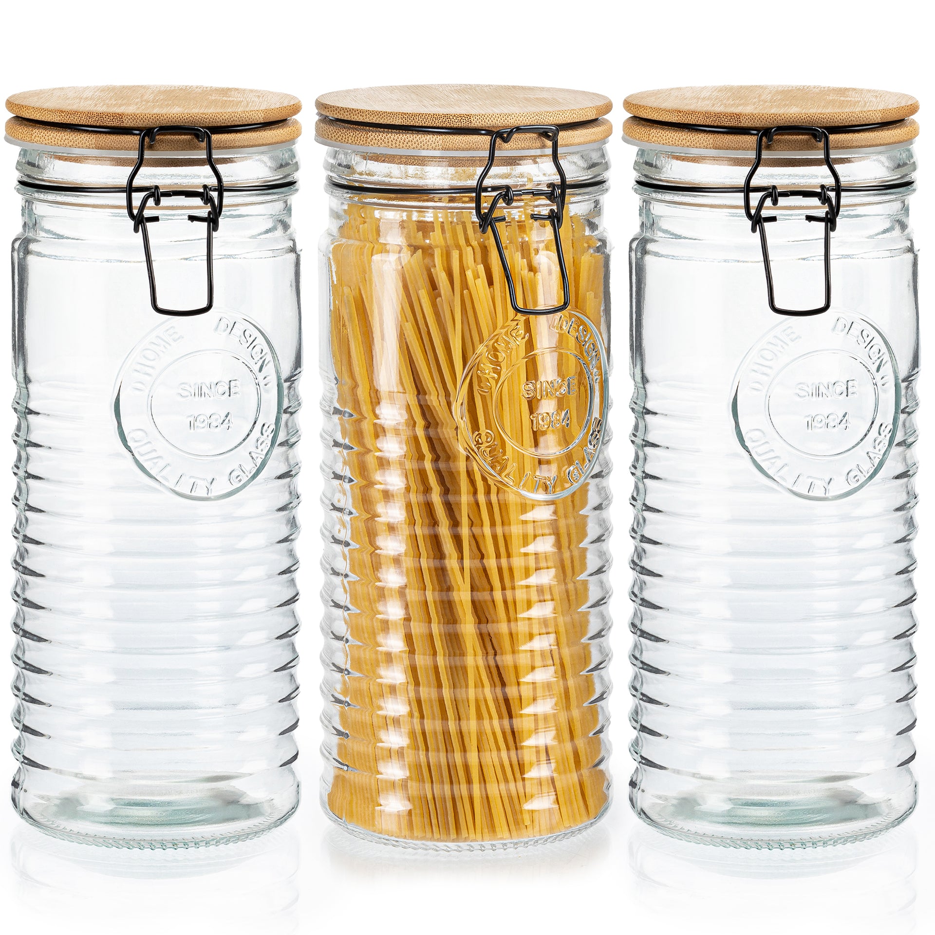KitchenToolz Glass Storage Jar Set