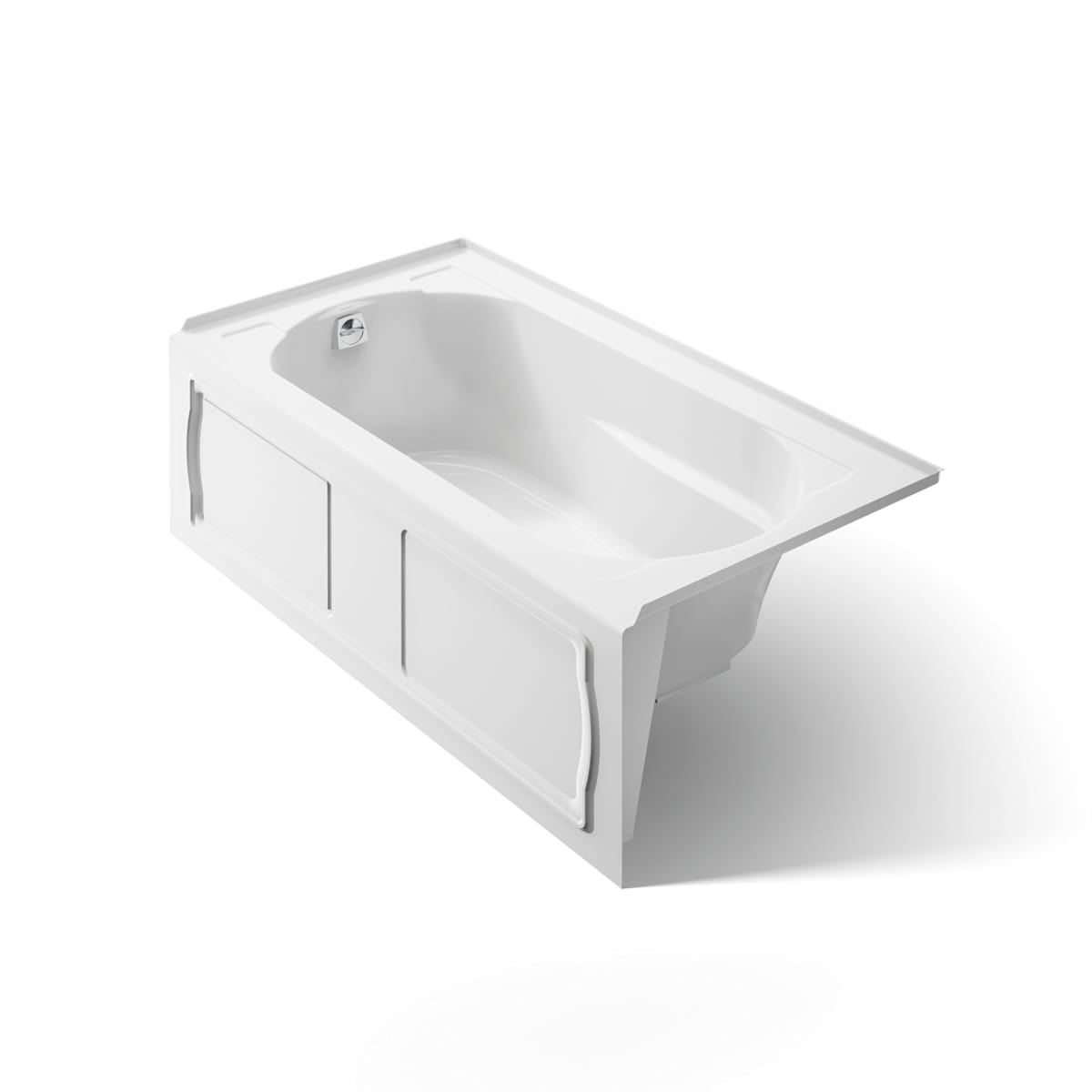 Kohler Devonshire 60" x 32" x 20" Integral Apron Bathtub, Left-Hand Drain, White
