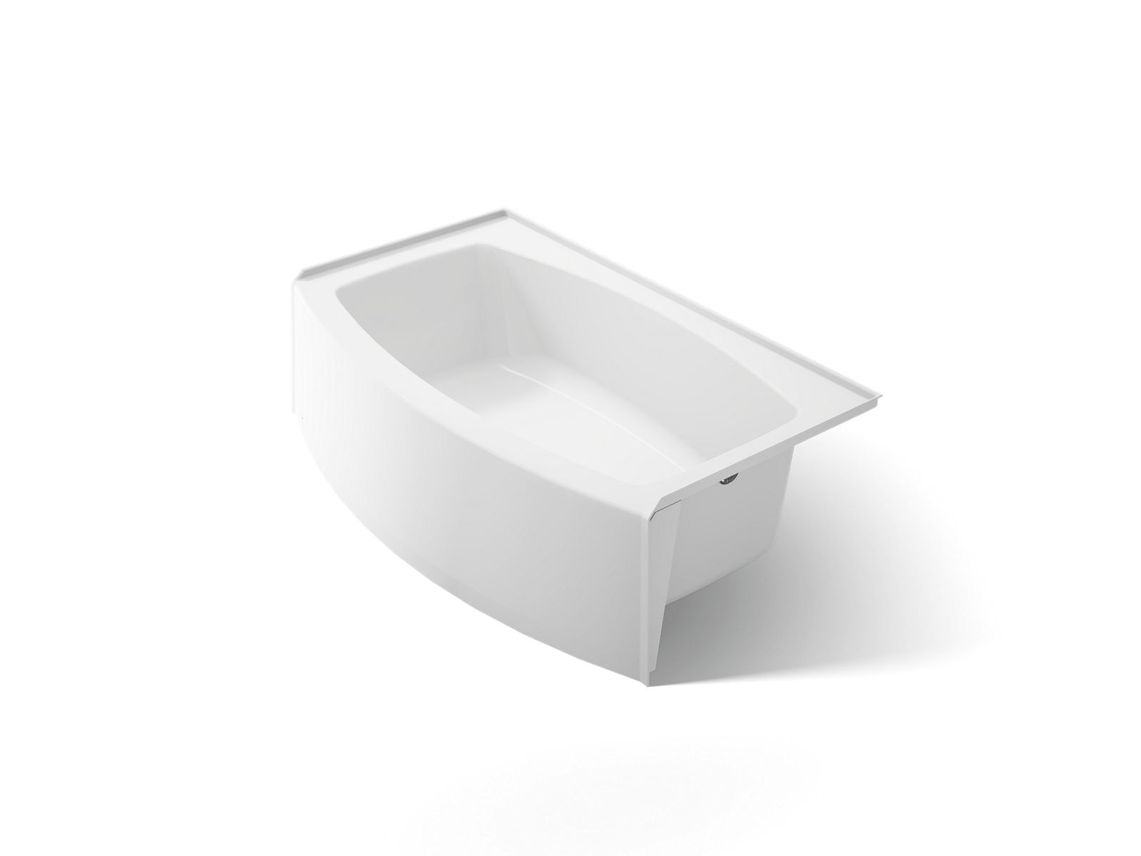 Kohler Expanse 5' Right-Hand Curved Apron Bath, White