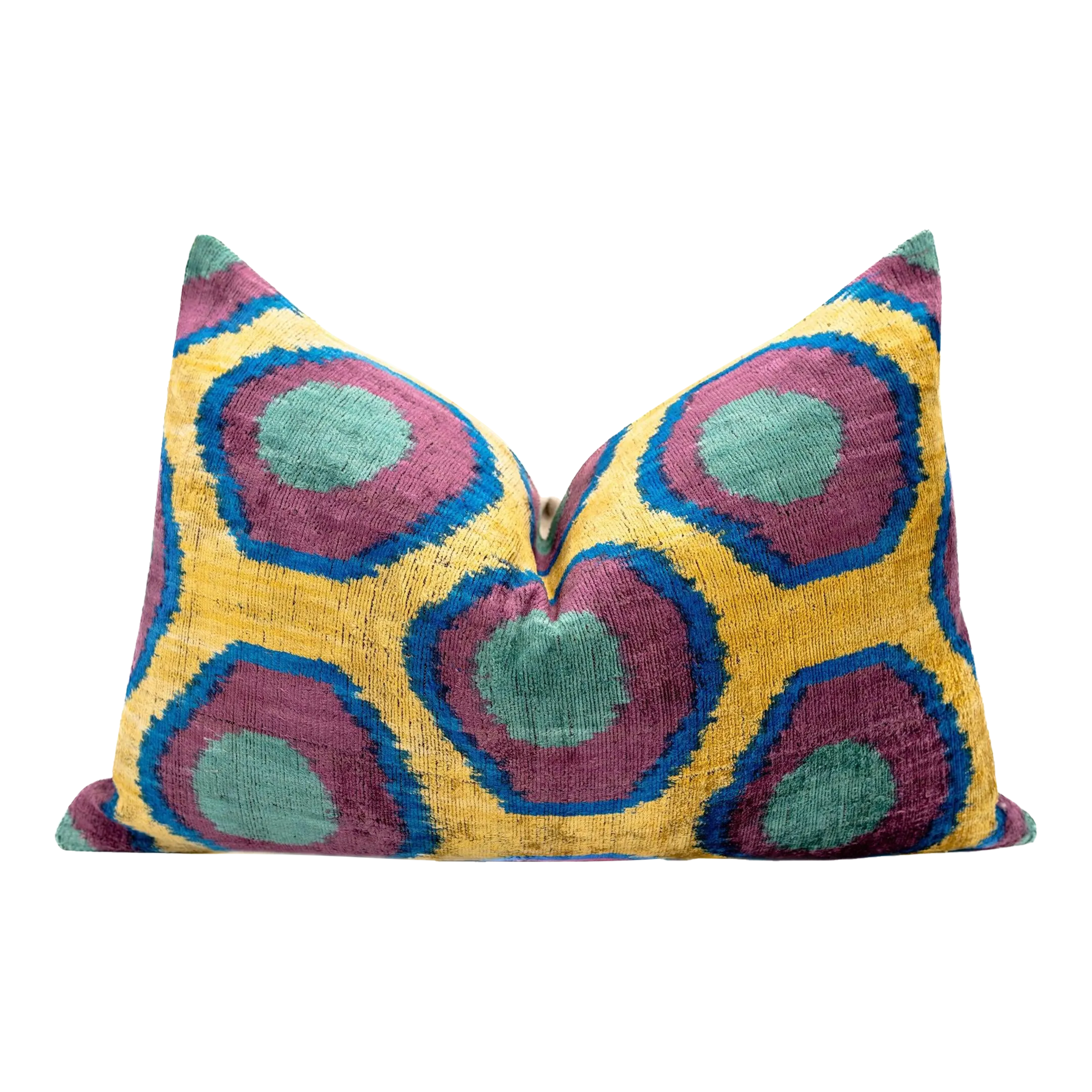Unbranded Handmade Silk Velvet Pillow Cover with Premium Down Feather Insert
