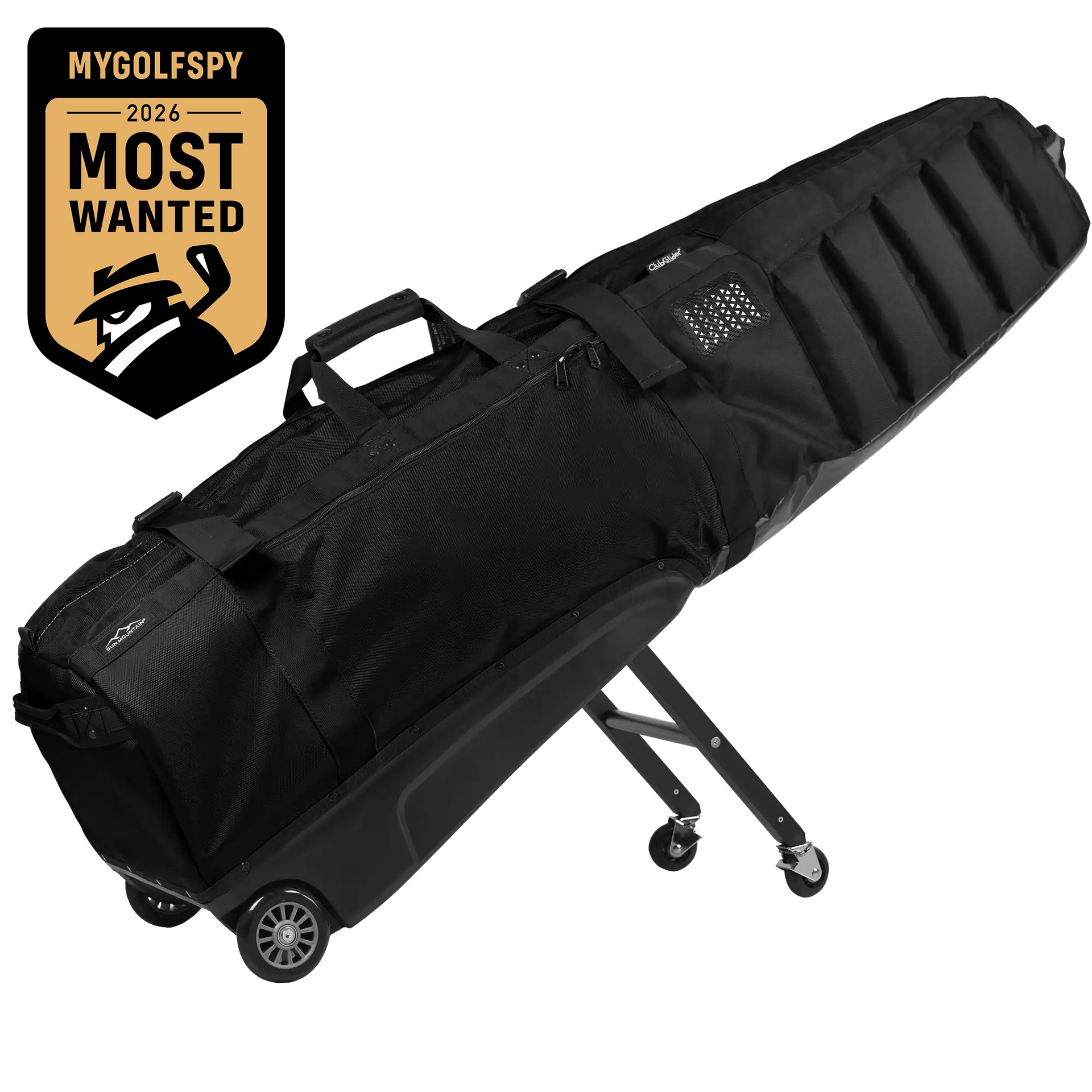 Sun Mountain ClubGlider Meridian Golf Travel Bag - Black/Steel/Red