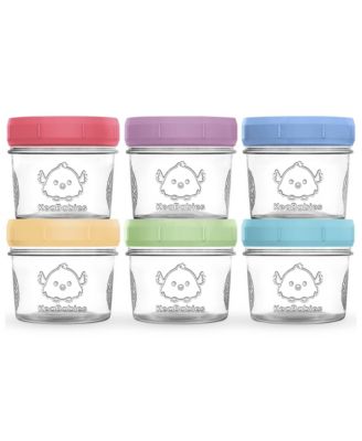 Generic 6 Pack Glass Baby Food Storage Containers