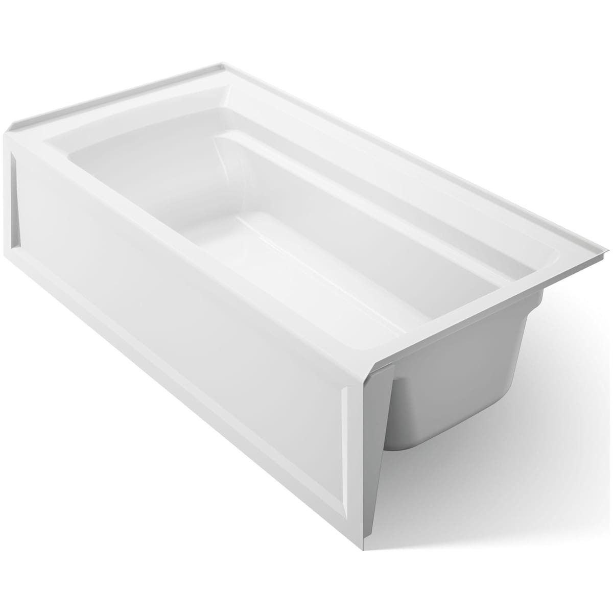 Kohler Archer 72" x 36" Integral Apron Bath with Right-Hand Drain - White