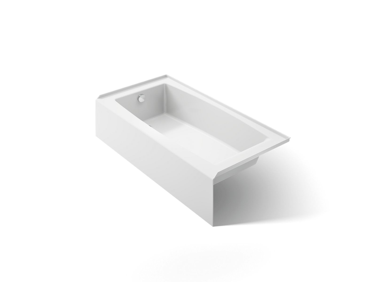 Kohler Entity 60 in. x 30.25 in. Integral Apron Left-Hand Drain Bathtub in White
