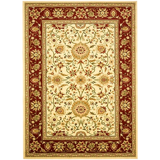 Safavieh Lyndhurst Decorative Aprea Rug (LNH330A-8), 8' x 11', Ivory red