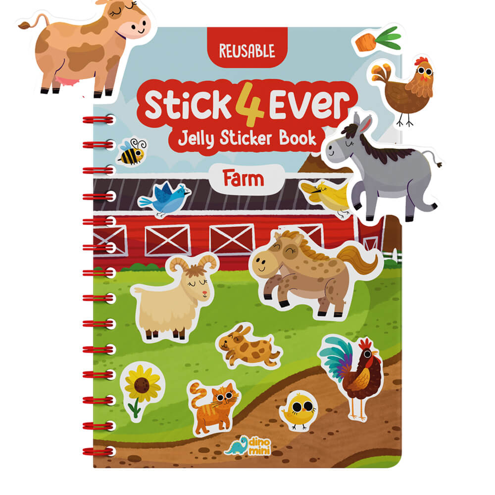 Stick 4 Ever Jelly Sticker Book - Farm Theme