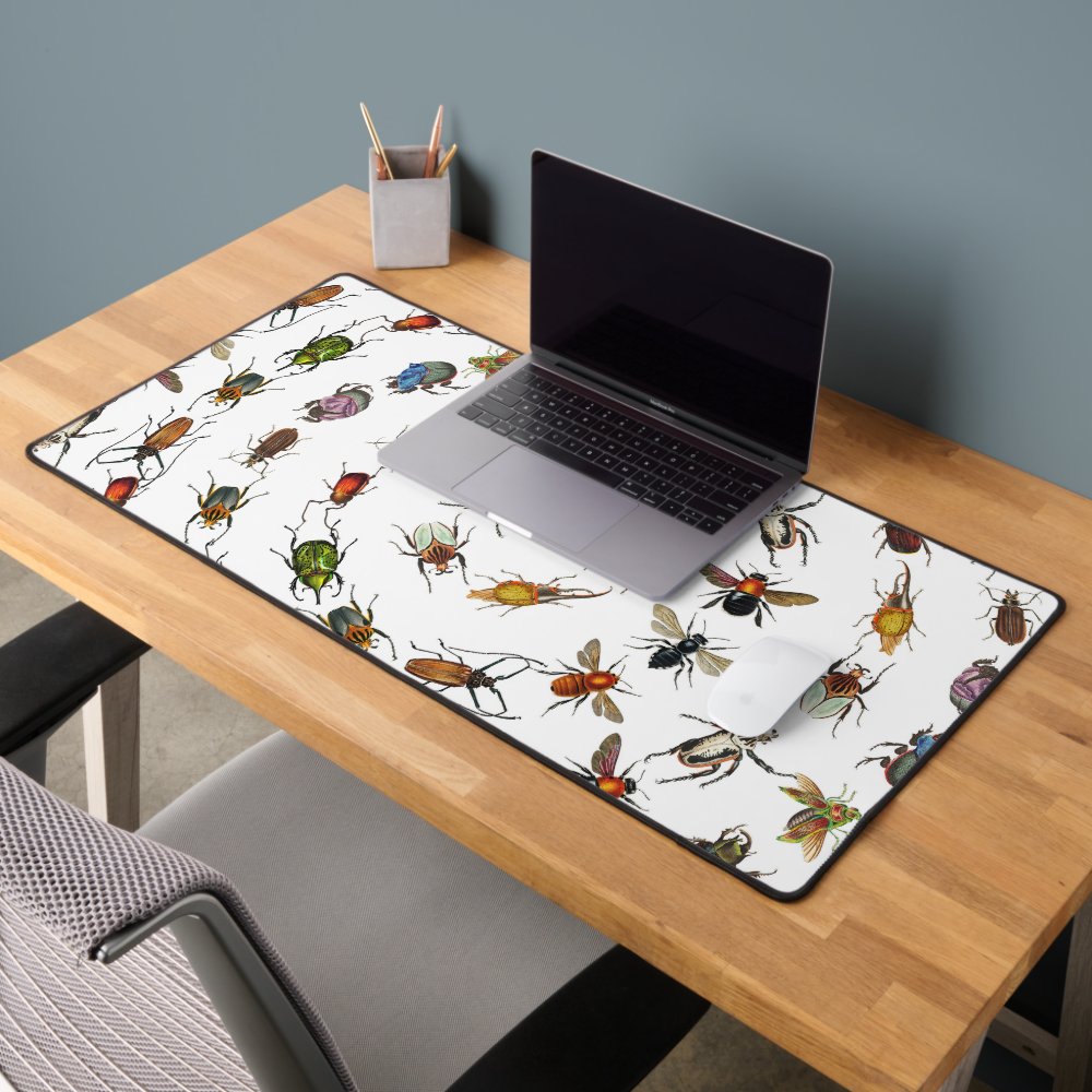 Bug and Insect Themed keyboard matt