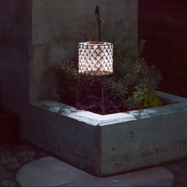Copper Solar Powered Outdoor Decorative Garden Lantern