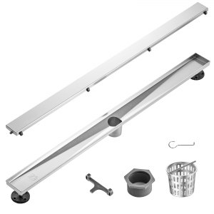 VEVOR 36-inch Silver Linear Shower Drain