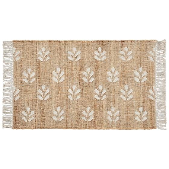 Better Homes & Gardens Positano Floral Motif Natural Fiber Accent Rug 2F*3F