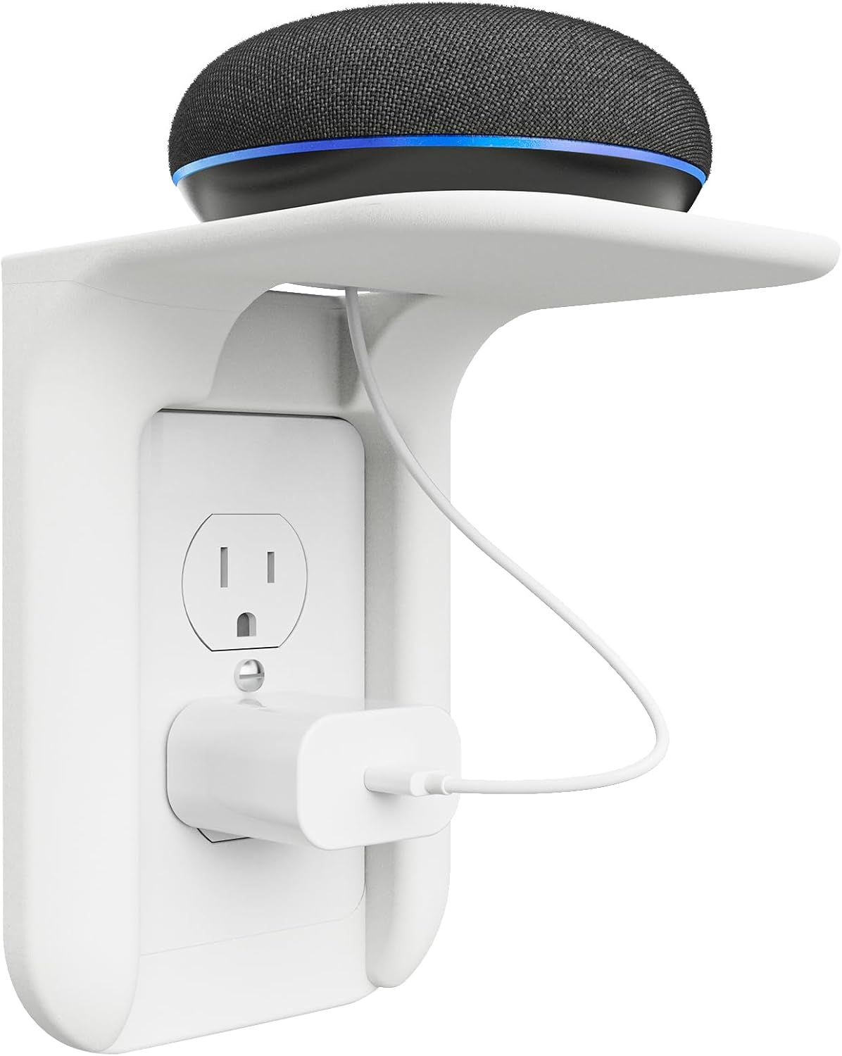 WALI Outlet Shelf, 1 Pack, White