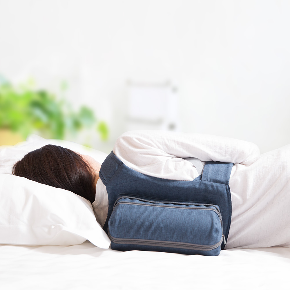 WoodyKnows Side-Sleeping Back Pillow for Throat Issues (Large)