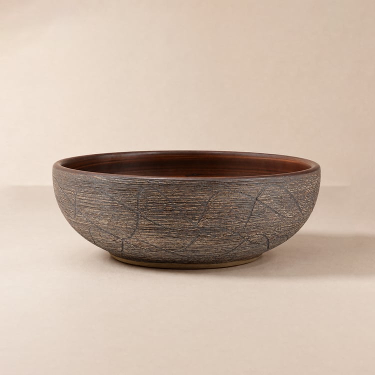 Homary 17.72" Antique Brass Copper Circular Bathroom Sink