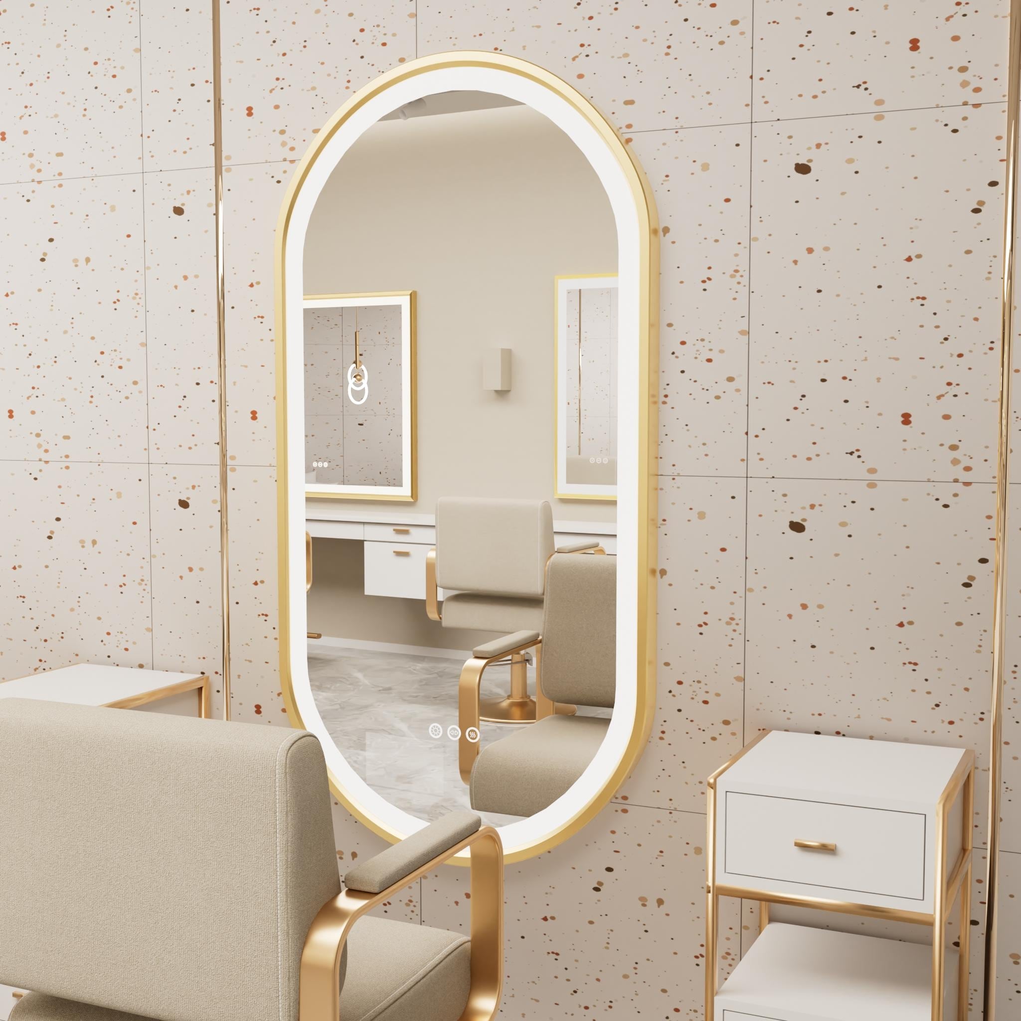 Oval LED Bathroom Wall Mirror