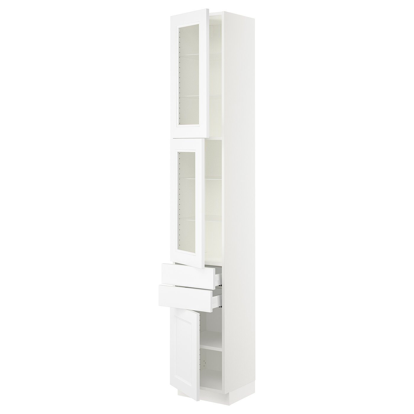 Cabinet with Drawers and Glass Doors (Model FPB-291 / FPB-292)