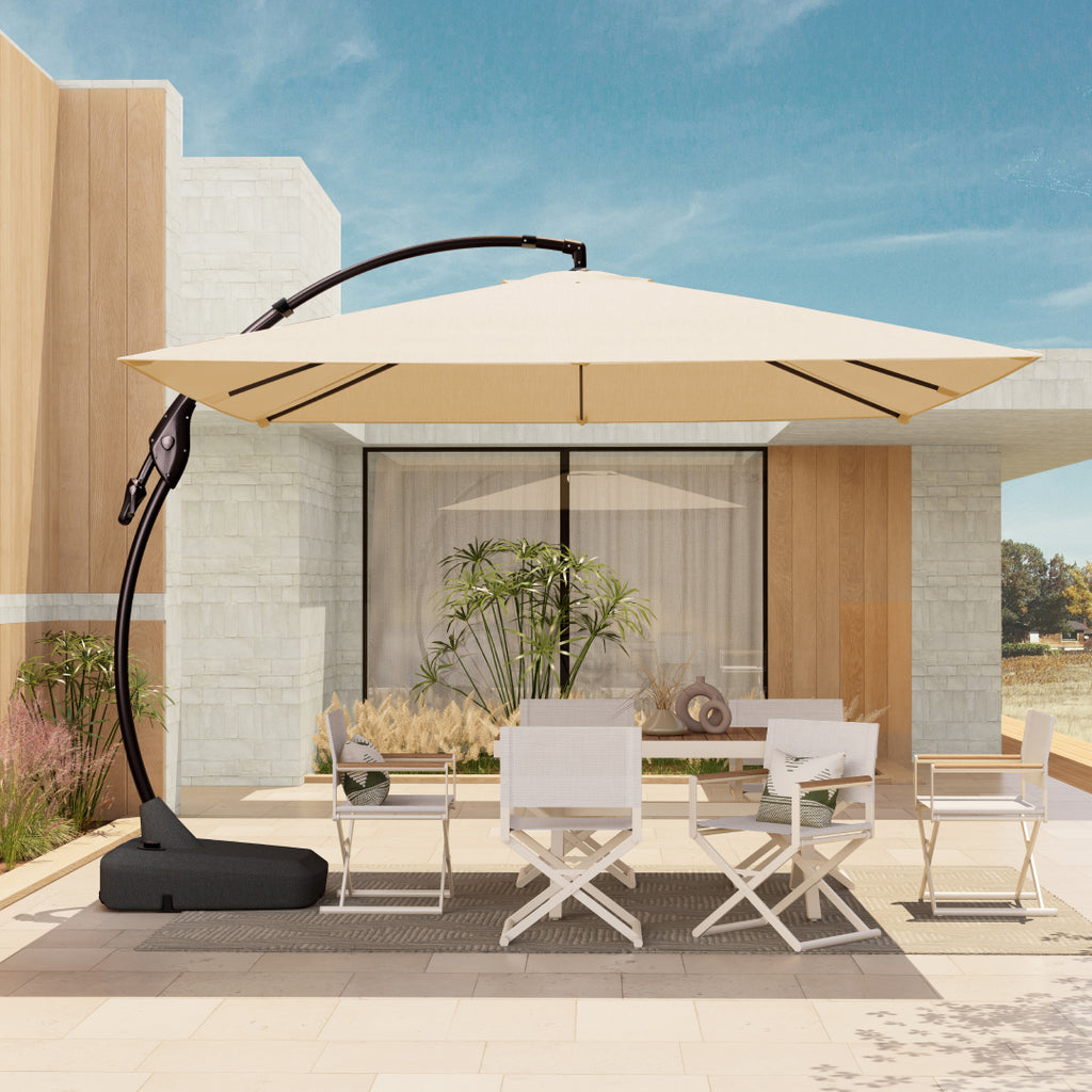 Grand Patio Napoli Offset Umbrella 10x10ft - Carton 1/2