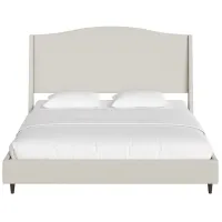 Oakley Wingback Platform Bed Frame with Tall Headboard