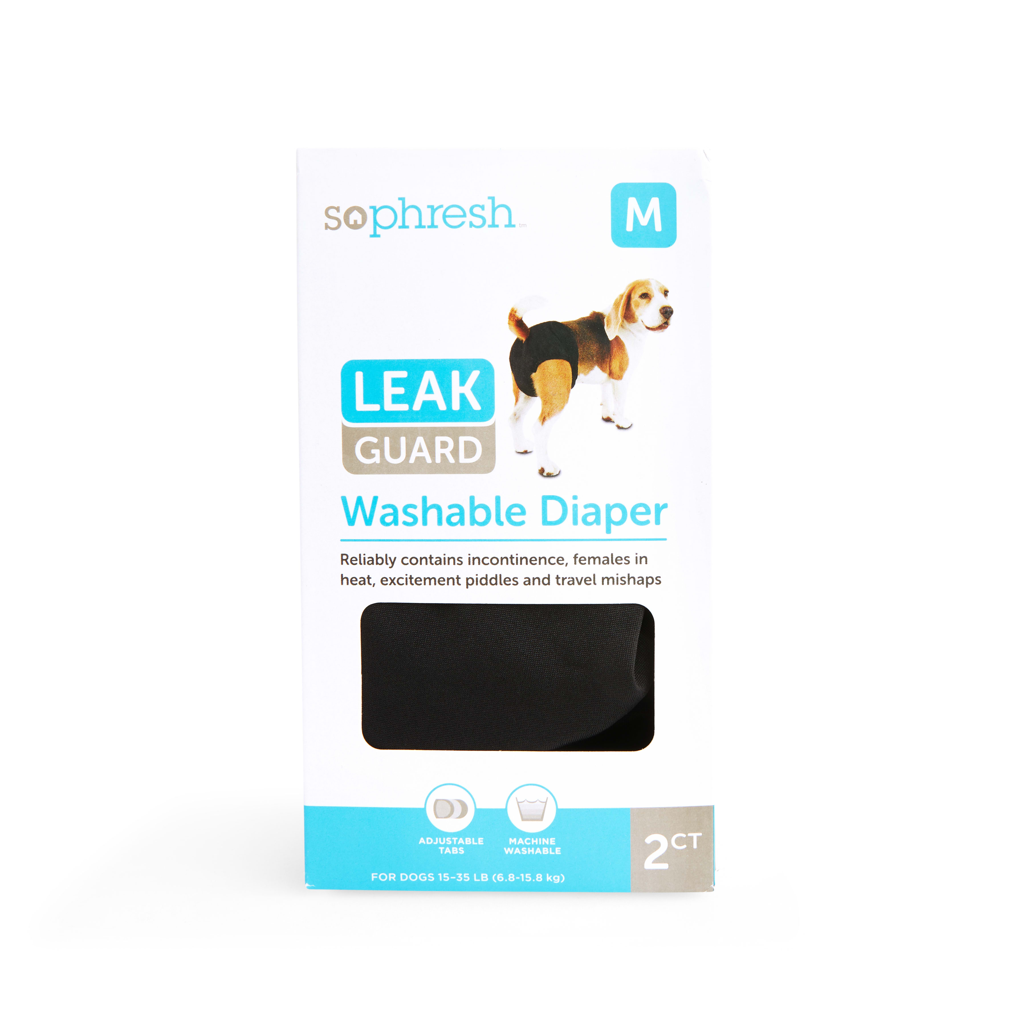 4pk Size Medium Pet Diapers Washable And Resuable- Very Absorbent