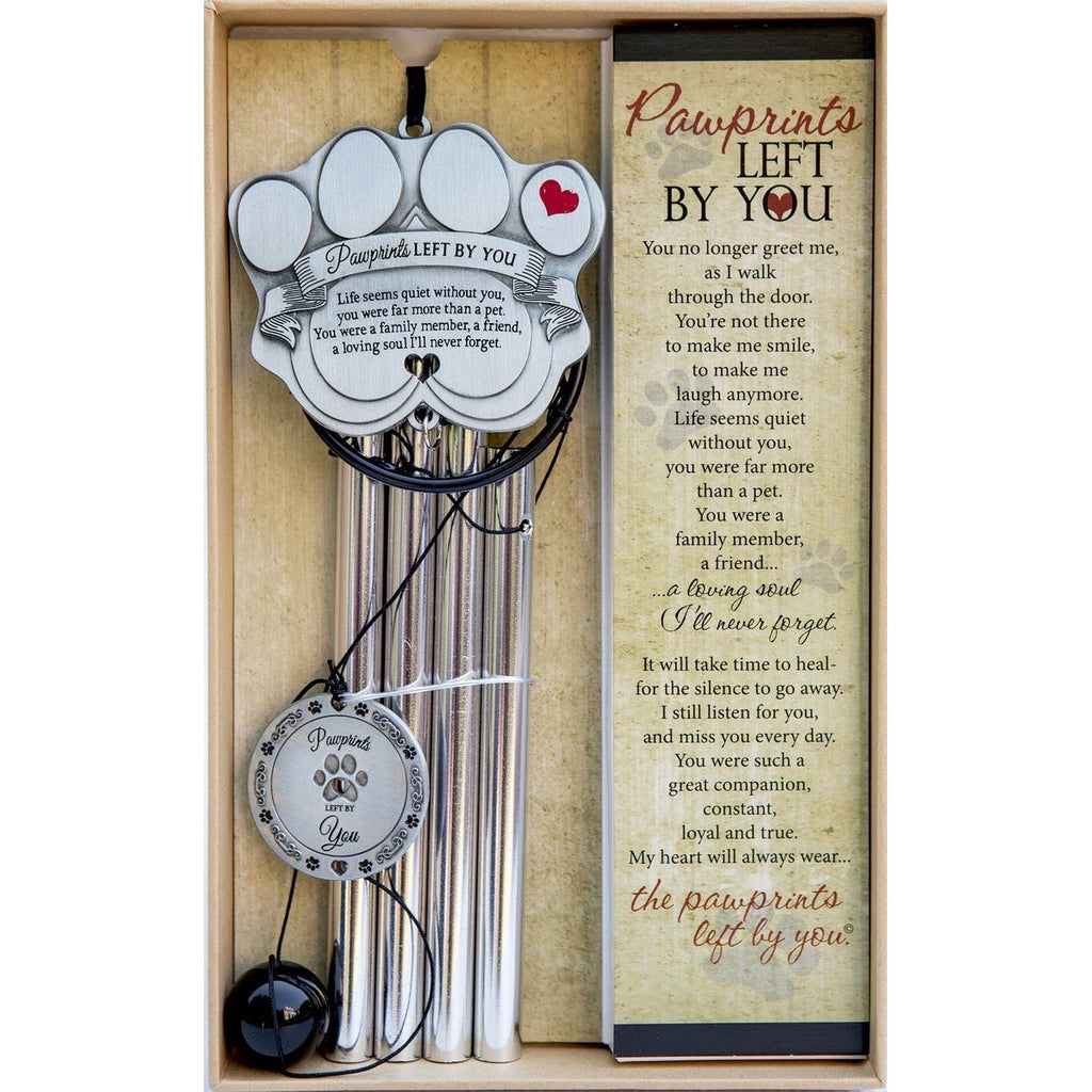 The Grandparent Gift Co. Pawprints Wind Chime