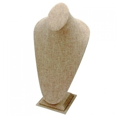 Burlap Necklace Jewelry Display Stand