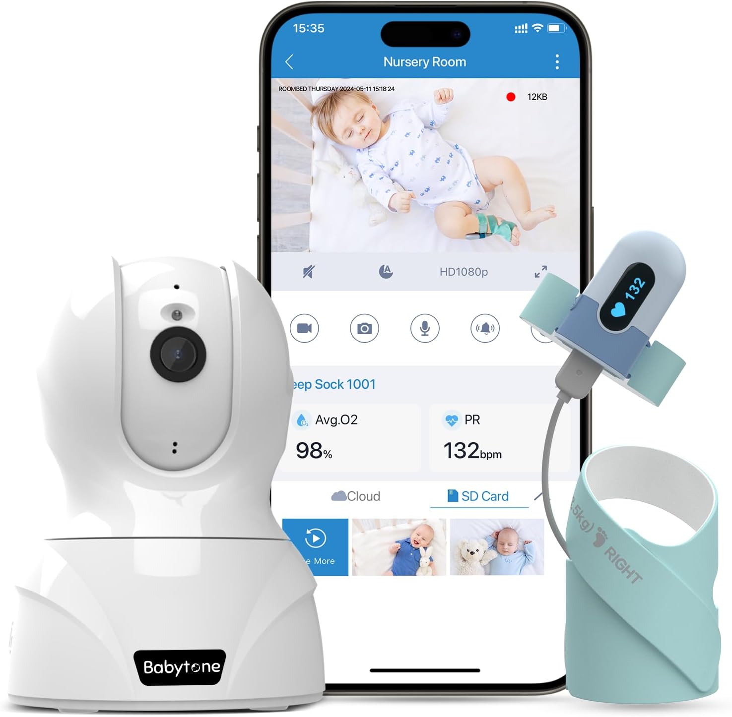 Babytone Sleep Satview Smart Home Baby Monitor