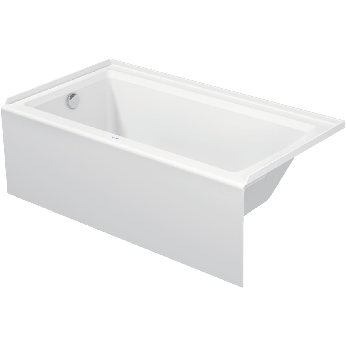 Duravit 60x32 Left Drain Acrylic Tub in Archit White