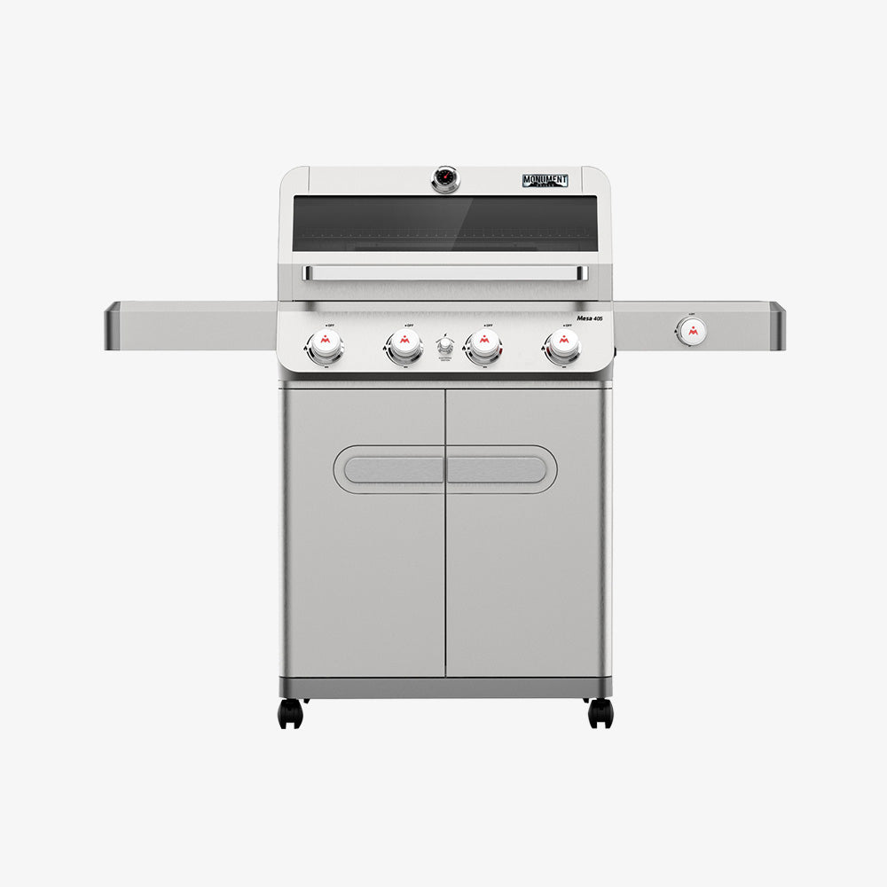 Monument Grills Mesa 405K,4-Burner Gas Grill with Smoker Box and Side Burner, 52,000 BTU – Perfect for Family BBQs, holiday gift