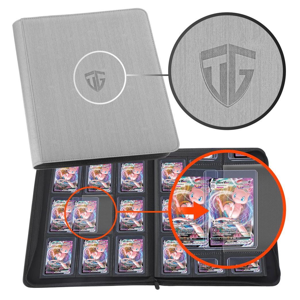 TCGUARD Trading Card Binder, Grey