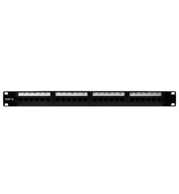 6COMGIGA 24-Port Cat6 1U 19-Inch Rackmount Patch Panel