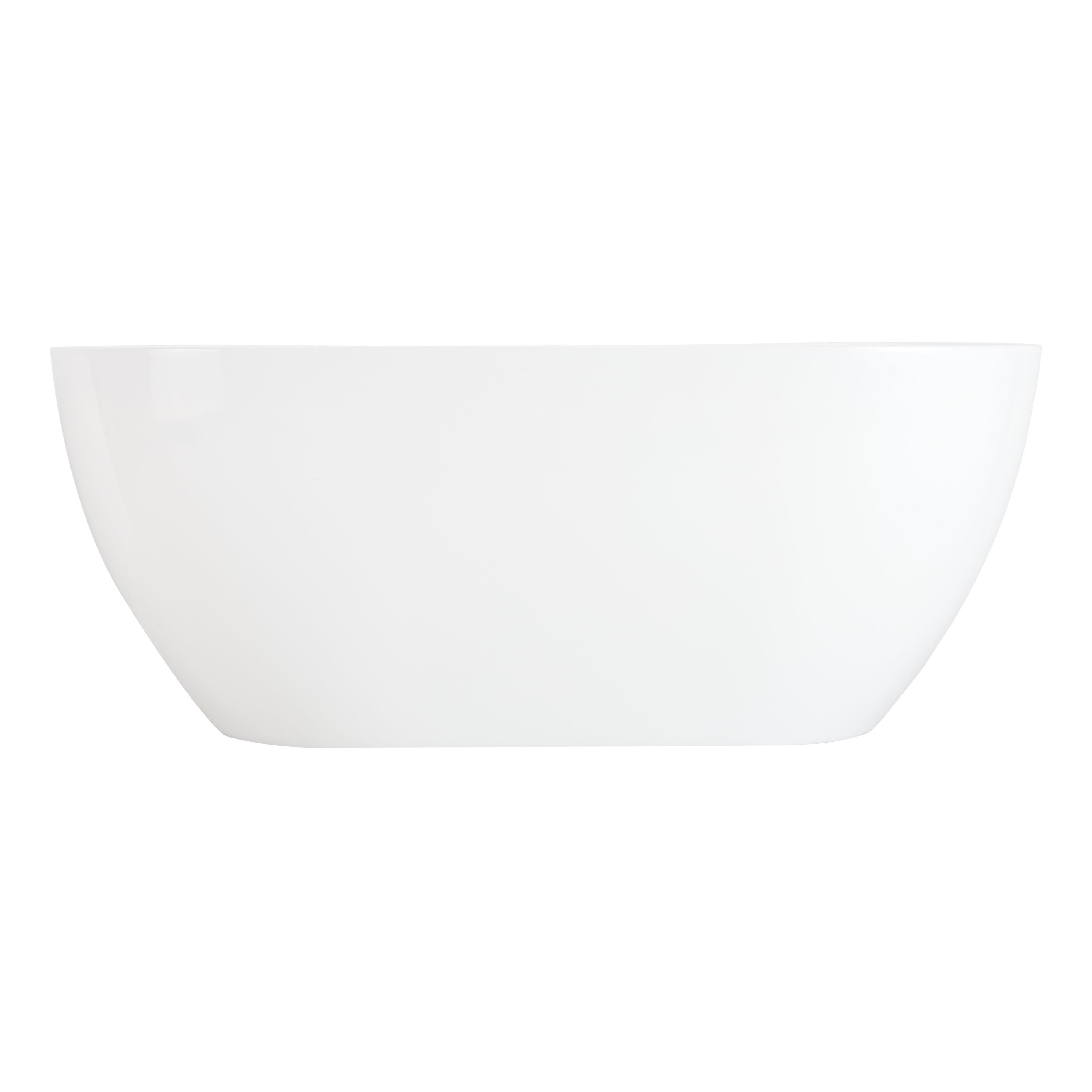 Signature Hardware 67" Hibiscus Oval Acrylic Freestanding Tub