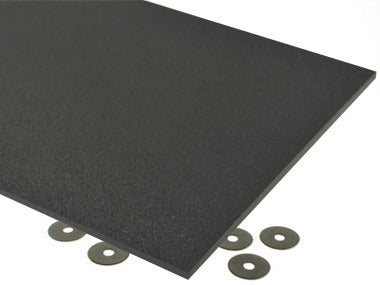 Folken Design Black ABS Textured Sheet, 30" x 32" x 1/8"