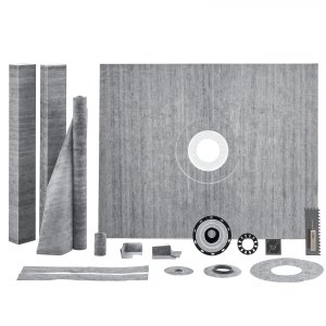 VEVOR Waterproof Shower Substrate, Gray, 48x60 Inch