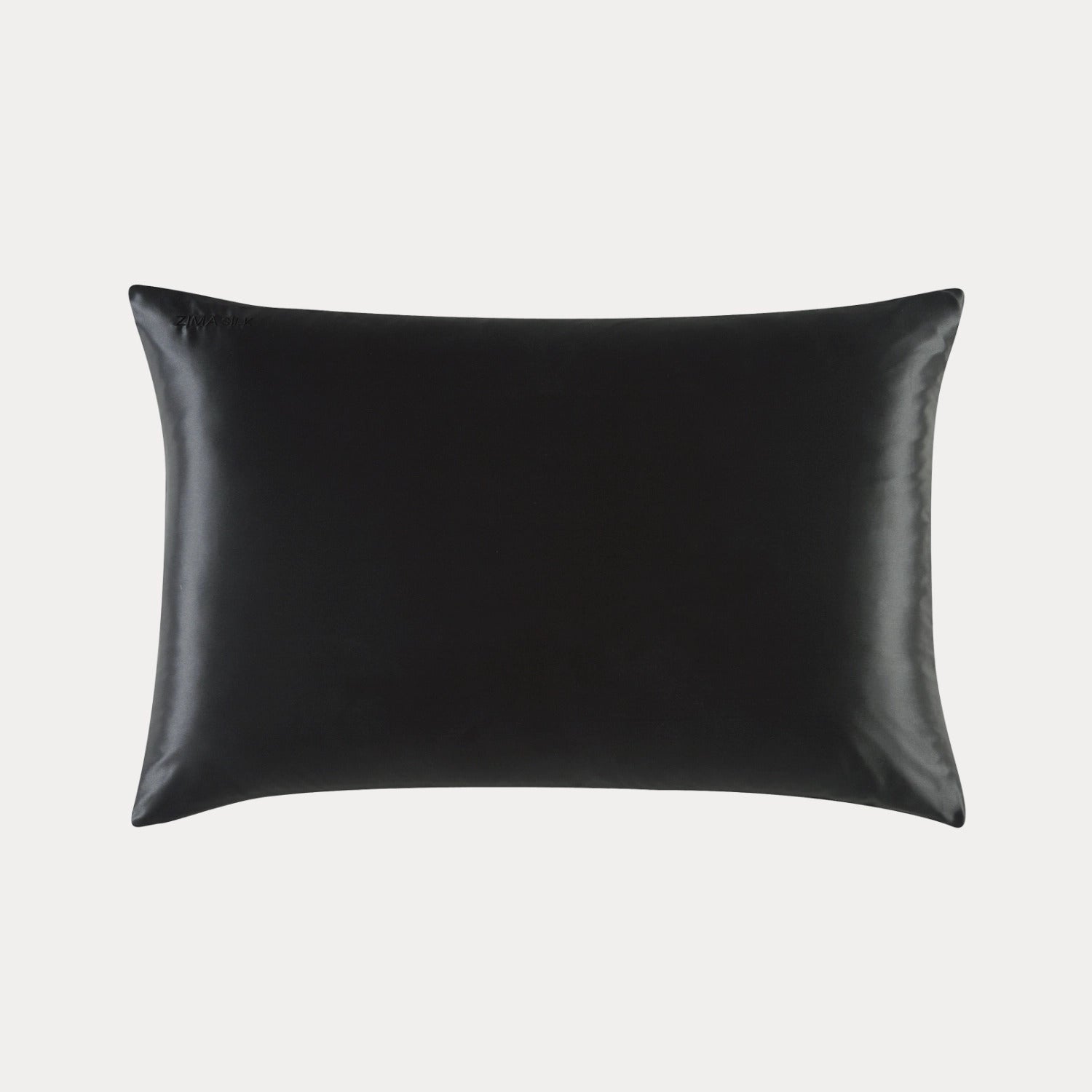 ZIMASILK 100% Mulberry Silk Pillowcase, Standard 20"x26", Black