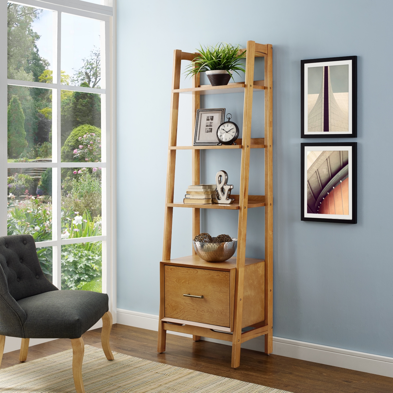 Small Etagere Storage Shelf with Drawer CF1109-AC