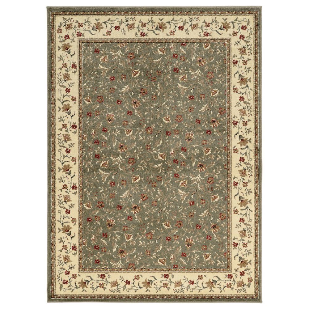 Radici USA Como Collection Area Rug - Design 1593 Sage, 7'9" x 11'