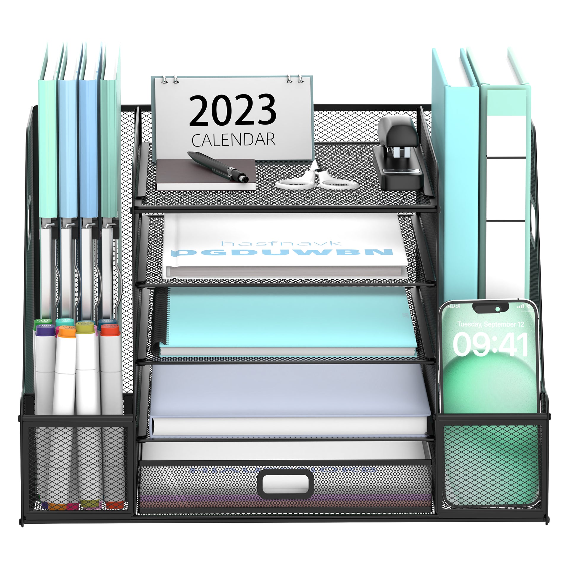 SUPEASY Desktop File Organizer and Magazine Binder Holder