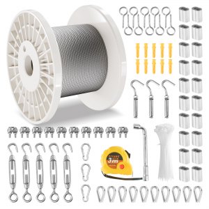 VEVOR Steel Wire Rope Cable, 2-Box Set