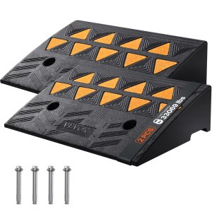 VEVOR KR-05 Curb Ramp Set (2-Pack, 6-Inch Height)