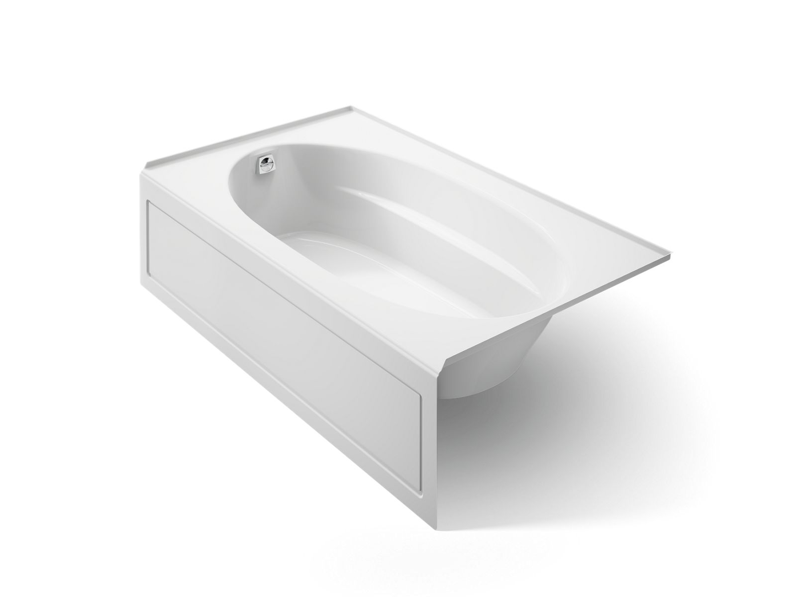 Kohler Windward 72x42 Bath with Integral Apron, Left-Hand Drain, White
