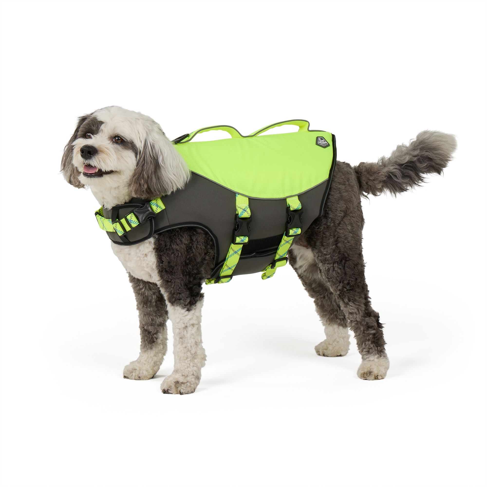 Dog Life Jacket Sport Style Green Size Large