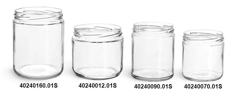 Clear Glass Storage Jars or Small Bottles (Bulk)