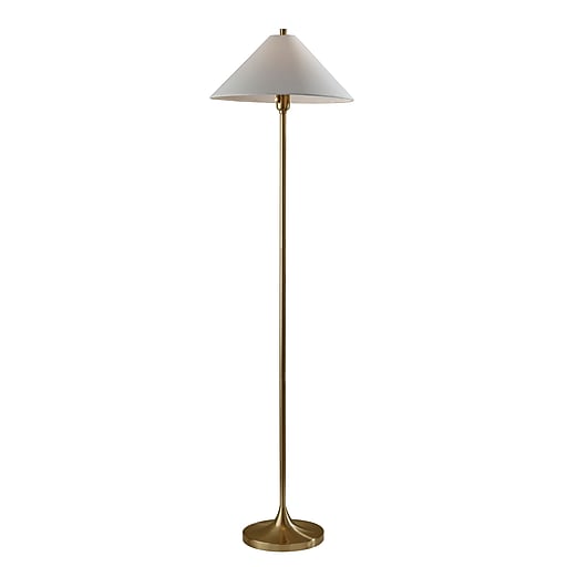 Adesso Esme Floor Lamp - Antique Brass Finish